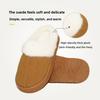 Plush Slippers with Thick Soles and Anti Slip Plush Slippers for Winter, Warm Home Cotton Slippers for Women To Wear Outside