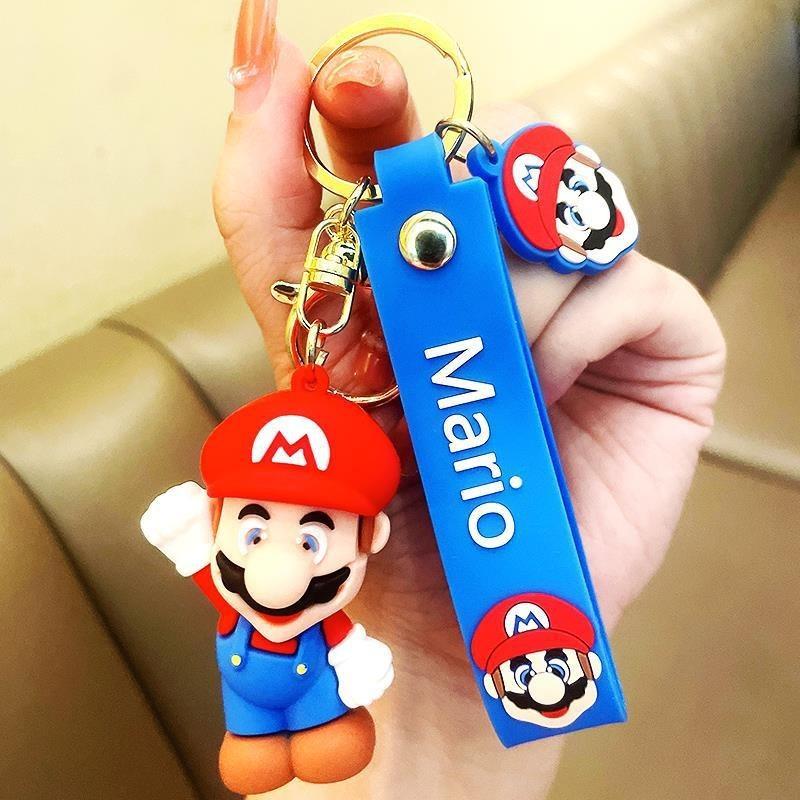 Soft Rubber Mario Keychain Fun Cartoon Accessory With Independent Packaging Perfect Gift For Kids And Adults