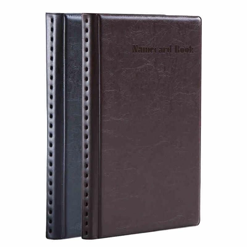 Deli Leather Business Card Holder Organizer