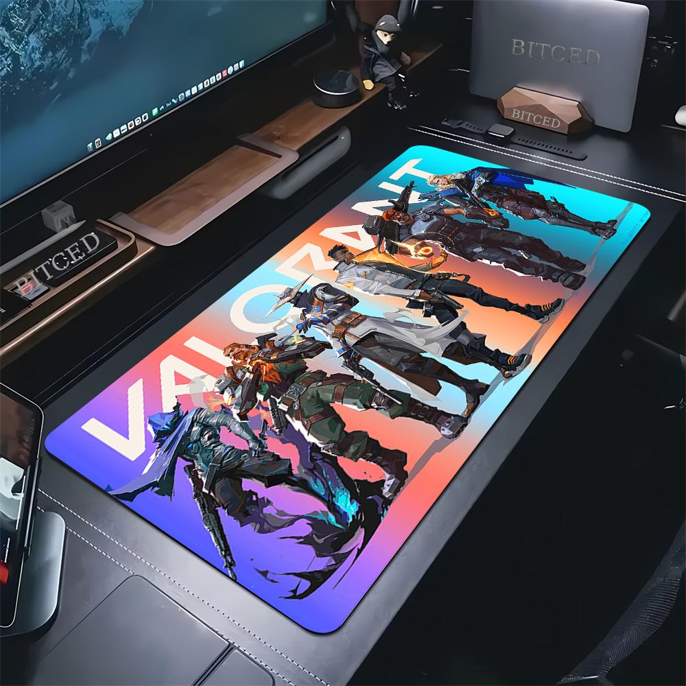 Large Mouse Mat Valorant Gaming Mousepads Desk Rug Gamer Xxl Mousepad 50x100cm Non-slip Desk Pads Table Carpet Design Mouse Pad