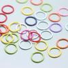 DIY Jewelry Accessories: Colored Baking Paint Embossed Rings (2,000/pack), featuring Round, Open, Single, and Twisted Flower Designs.