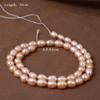 1String, Light Orange Natural Freshwater Pearls, Handmade Rice Pearl Beads, 5-6 Mm, for DIY Necklace Accessories, Jewelry Making, Women Gift, 36 Cm