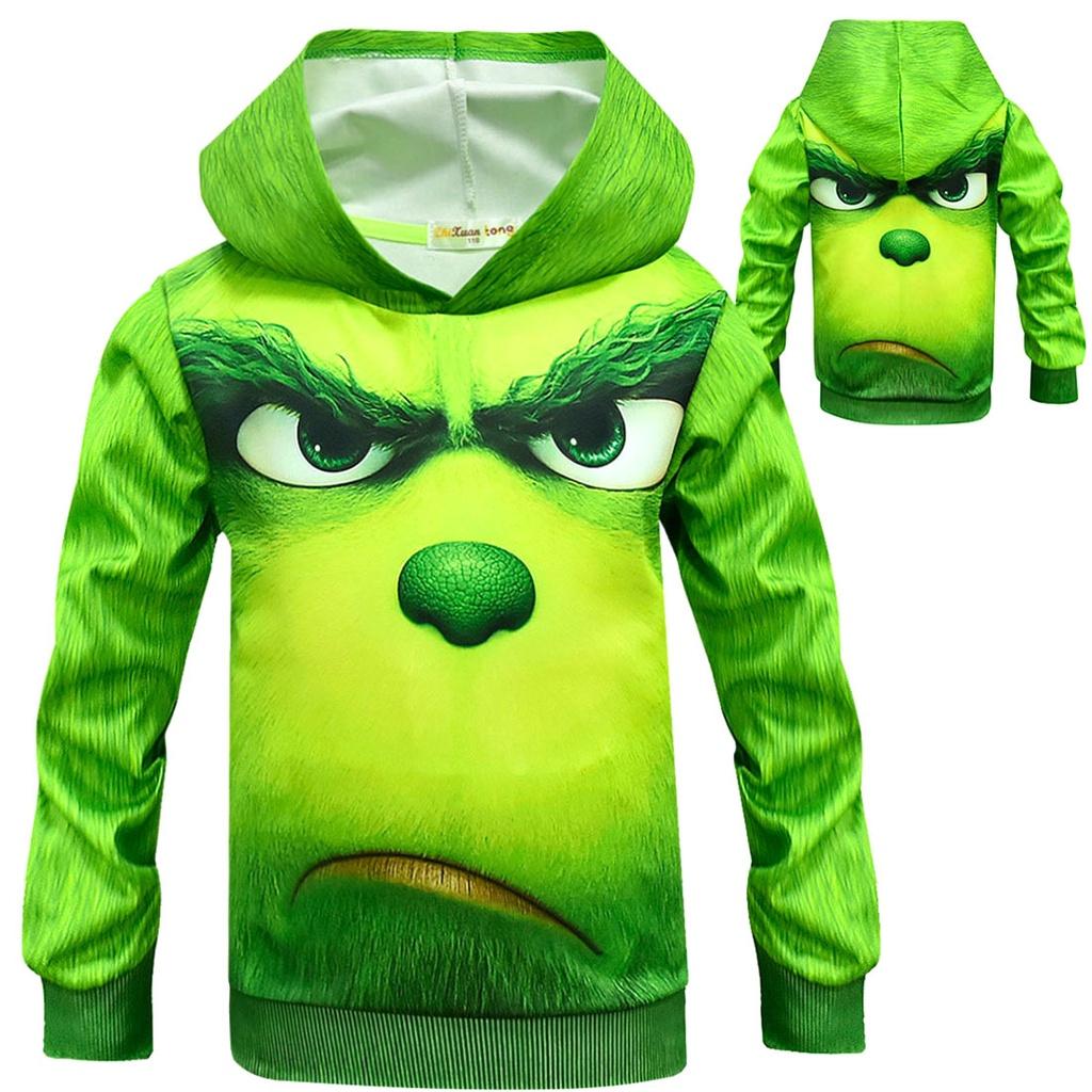 Adorable How The Grinch Stole Christmas Hoodie For Kids Featuring Fun Grinch Design