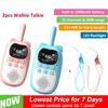 Novo Walkie Talkie 2 peças Crianças Longa Distância Brinquedos Eletrônicos Crianças Bebê Rádio Telefone para Meninos Meninas Presente de Natal Aniversário