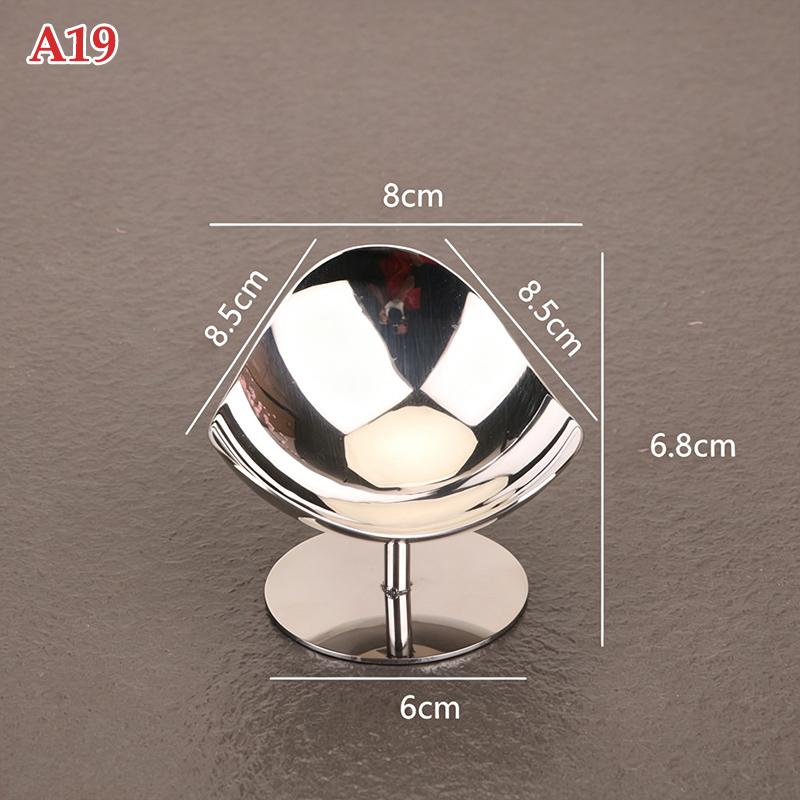 Stainless Steel Dessert Cup Ice Cream Cups Salad Goblet Retro High Base Bowl For Fruit Yogurt Snack Dish Bar Dinnerware