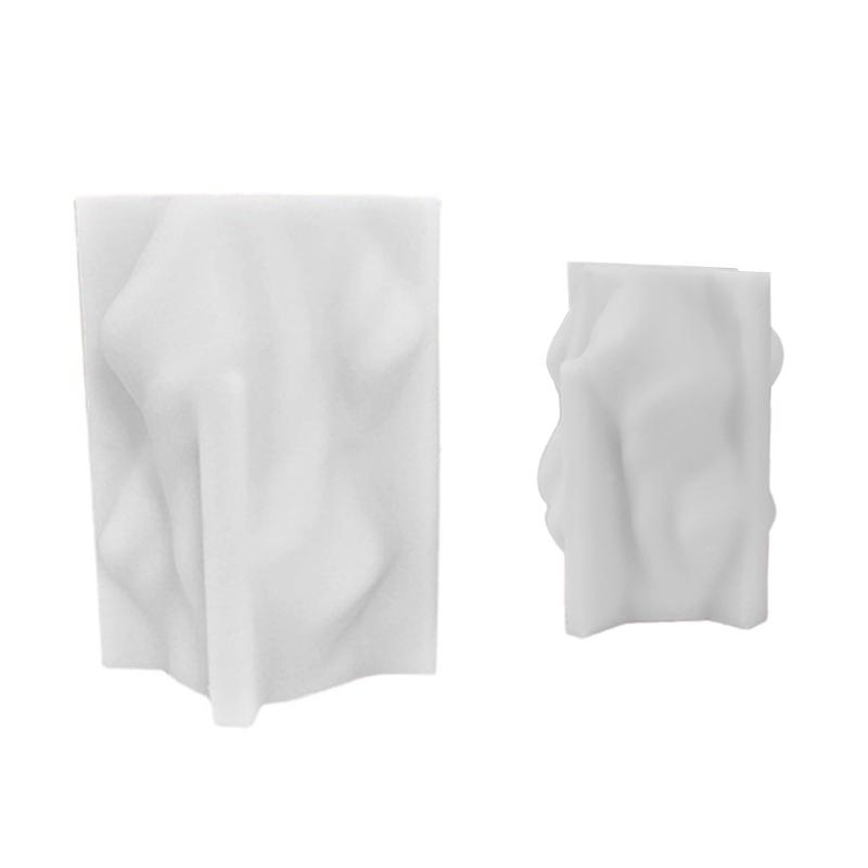 Geometric Wave Scented Candle Silicone Mold DIY Gypsum Soap Making Molds Epoxy Resin Casting Molds Home Craft Decoration
