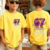 Summer New Children's T-shirt Casual Fashion Kids Clothing 67 Six Seven Cute Print Trendy Boys Girls Y2k Short Sleeve Tees Tops