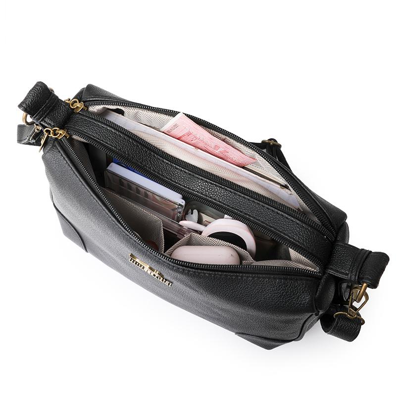 Solid Color Shoulder Bag Women's Bag Large Capacity Small Square Bag Commuter Crossbody Bag