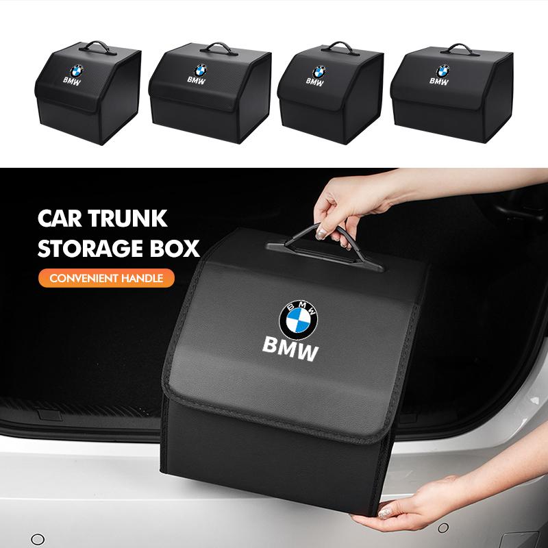 LPTJD1 2026 Car Sticker Car Trunk Leather Fold Large Capacity Organizer Bag Storage For BMW G30 G20 M3 M5 E91 E92 E93 E36 E70 X3 X4 X5