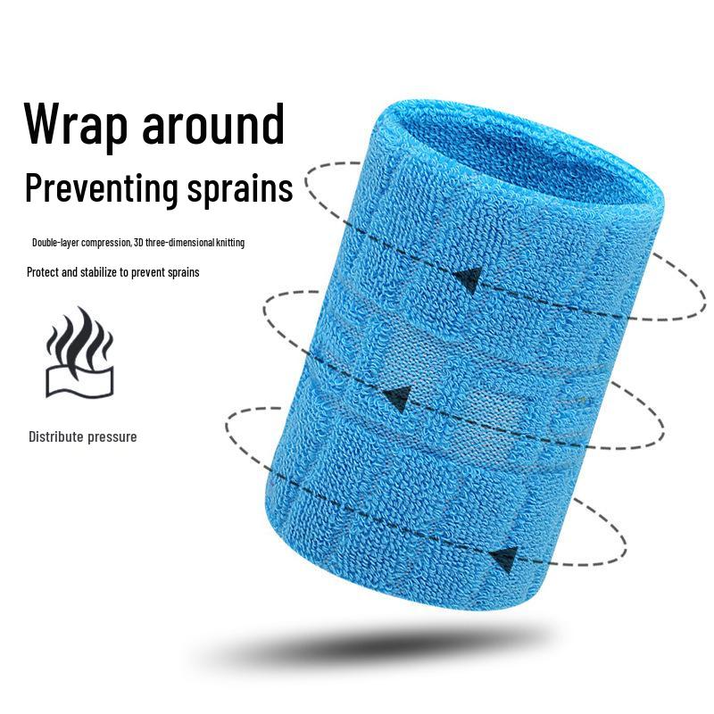 Unisex Sports Wristband for Sprained Wrists - Breathable Support for Badminton, Basketball, and Volleyball with Sweat Wiping Towel