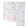 7pcs Colorful Doll Eye Paster Water Decals Doll Mouth Stickers Doll Eyes Stickers  Resin Projects
