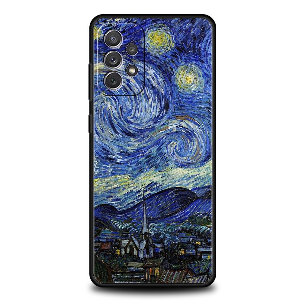 Van Gogh Oil Painting Case For Samsung A53 A23 A33 5G A13 A03 A21s A03s A31 A11 A41 A51 A52 A71 A73 M21 M22 M31 A01 Phone Cover