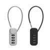 4 Digit Combination Code Number Lock With Spring Coil Wire Rope Colorful Code Lock for Travel Luggage Padlock Cabinet Locker
