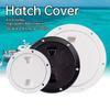 4/6/8In Abs Plastic White Black Round Deck Inspection Plate Hatch Cover Deck Plate Non Slip Detachable For Marine Rv Yacht Boat