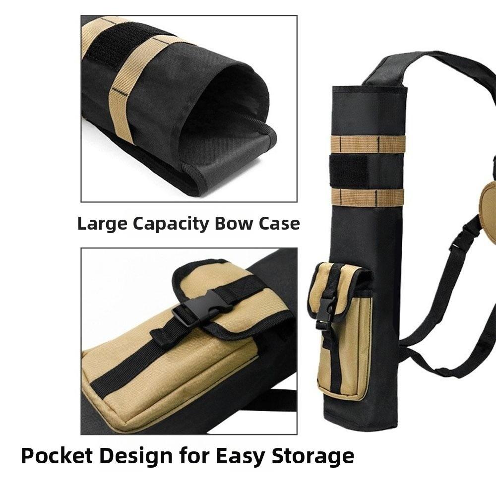 Single Shoulder Archery  Quiver Adjustable Strap Arrow Bag  Outdoor  Hunting Accessories
