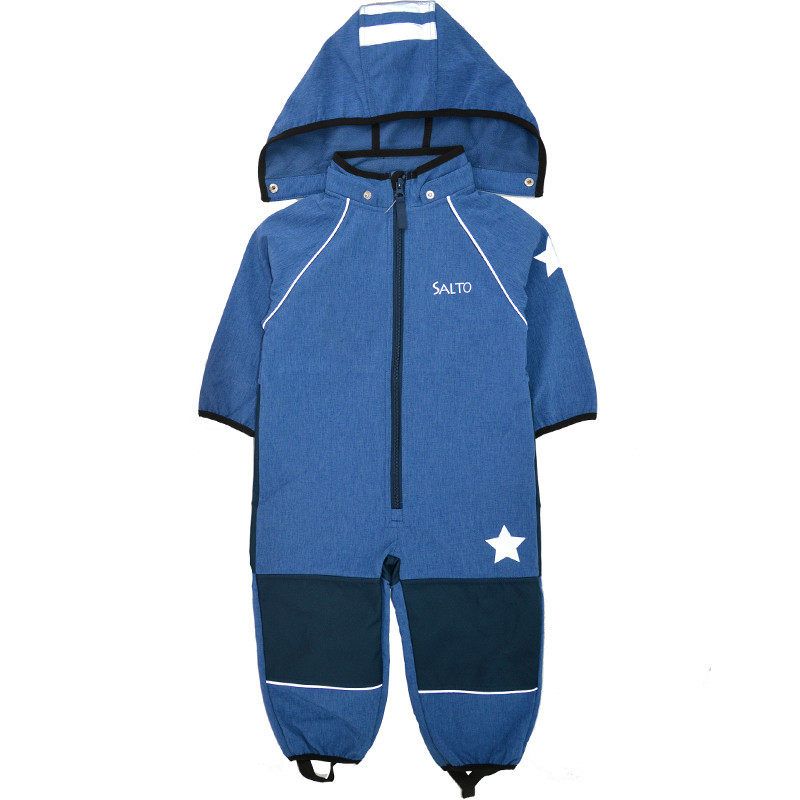 Soft Shell Boys Girls Windproof Waterproof Skiing Jumpsuit