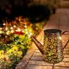 Angel Garden Outdoor Solar Courtyard Light - Copper Coin Kettle Design