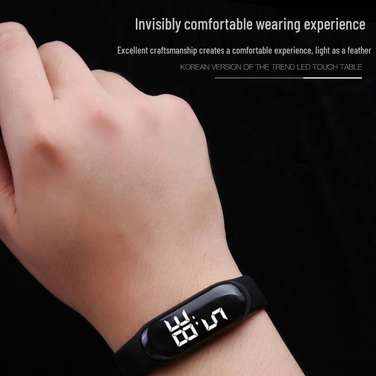 Waterproof LED Touch Control Casual Sports Watch for Students and Couples