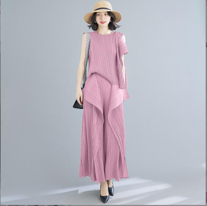 2025 Stylish Miyake Pleated Slimming Irregular Fashion Pants
