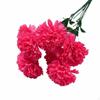 7Head Fake Carnation Realistic Look Artificial Bunch Long Cemetery Flower Arrangement for