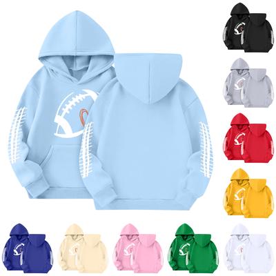 Children's Hoodies Loose Solid Color Hooded Sports Shirt Fashionable Sports Shirt