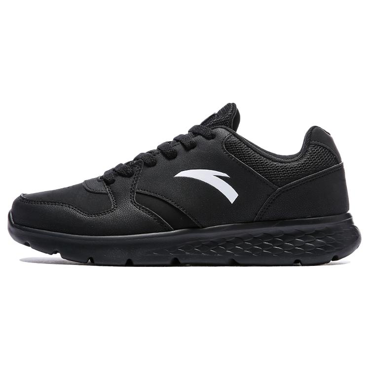Anta Shock Absorbers Slip Resistant, Abrasion Resistant, Breathable Low Top Running Shoes Men's Black