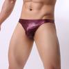 Mens Sexy Underwear Imitation Leather Lacquer Pants Sexy Underpants