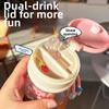 Plastic Water Bottle Transparent Kids Water Cup Cartoon Drinking Bottle