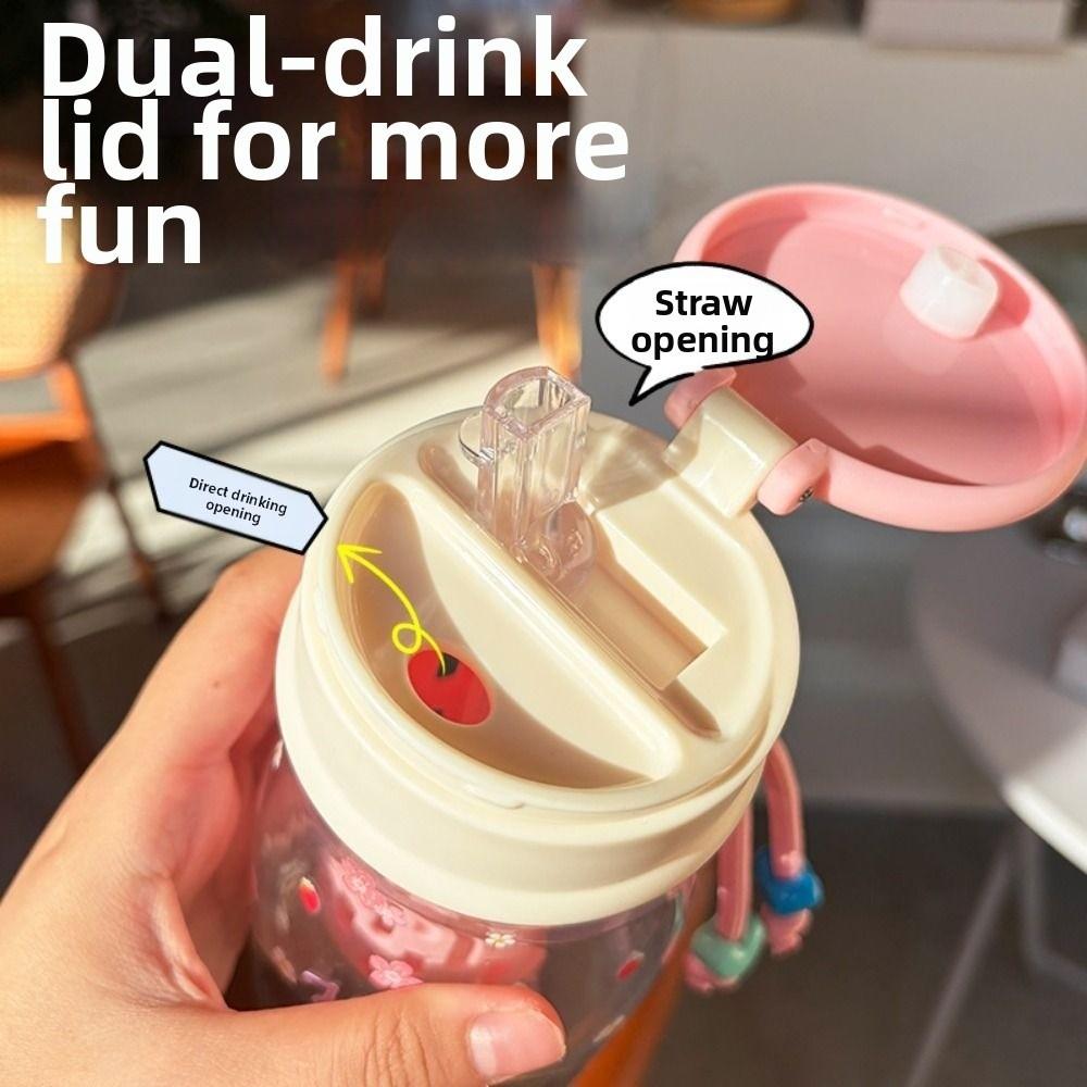 Plastic Water Bottle Transparent Kids Water Cup Cartoon Drinking Bottle