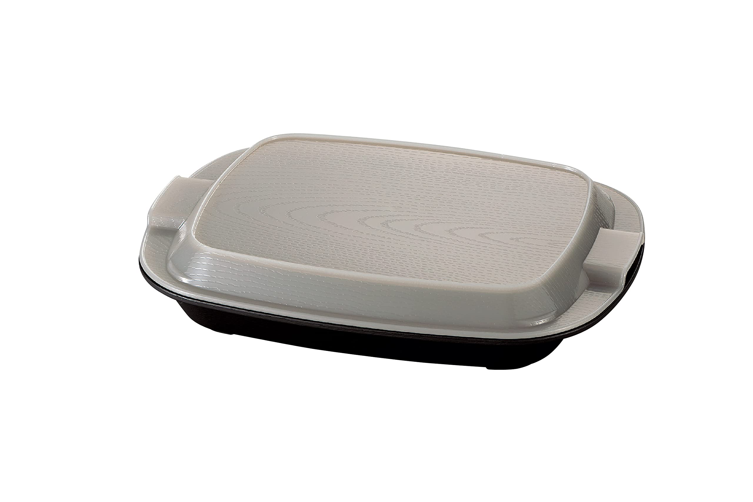 

Tatsumiya Wood Grain Uchiben Bento W26 D20 H5 55163 (Tatsumiya) (Woven Box) Gray/Black Size Approx.