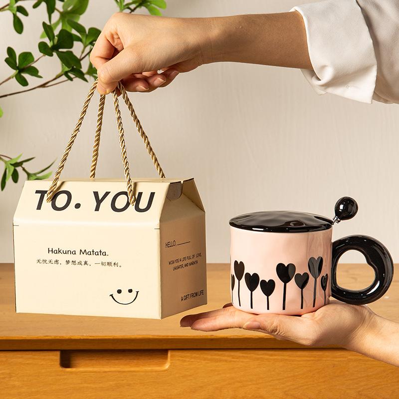 Graduation Gift To Teacher Student Gift Souvenir Girl Ceramic Mug Water Cup Practical Cup Gift Box Men