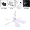 XIAOTREE Silent 6 Leaves USB Ceiling Fan, Optional Remote Control Timing, 4 Speed Hanging Fan for Camping Dormitory Tent