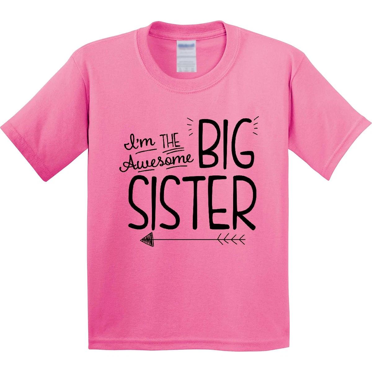 Inktastic I m The Awesome Big Sister Youth T-Shirt Children Sis Girl Family Bold 160