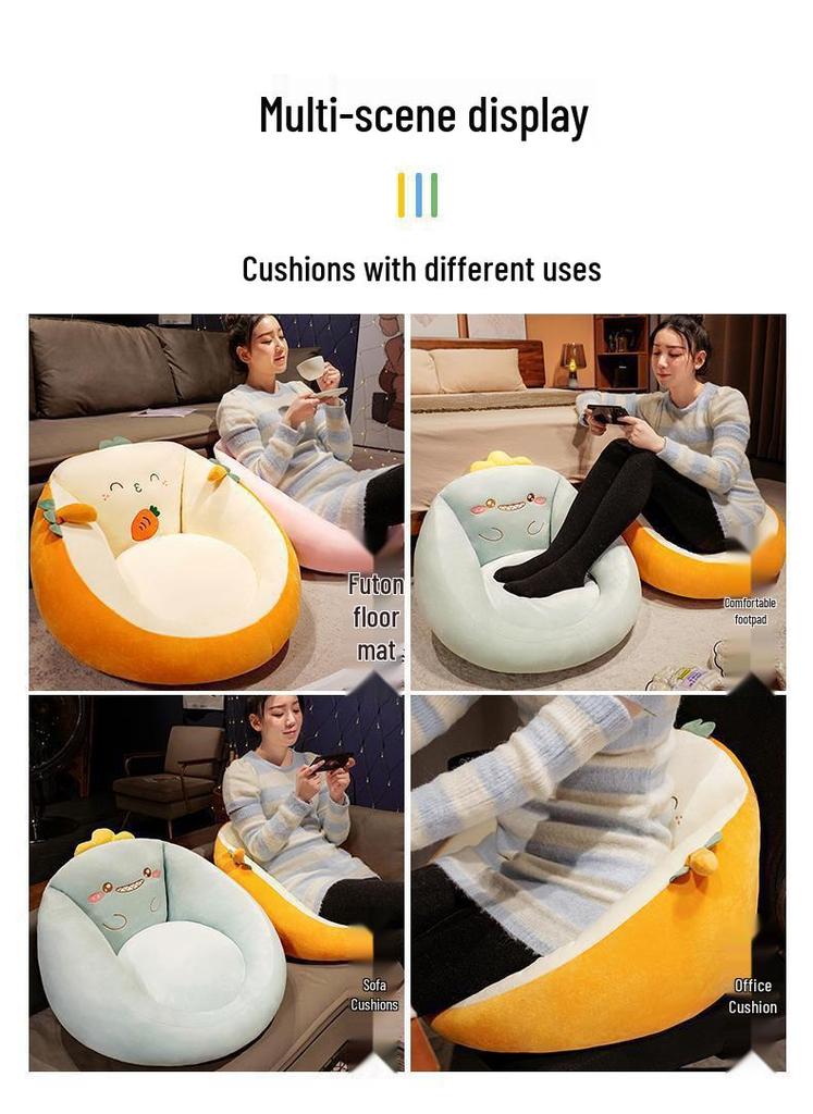 Tatami Floor Cushion with Backrest for Home and Balcony