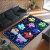 Personalized Crystal Velvet Carpet Custom Name Text,Among Us Anti Slip Area Rug For Home Decoration