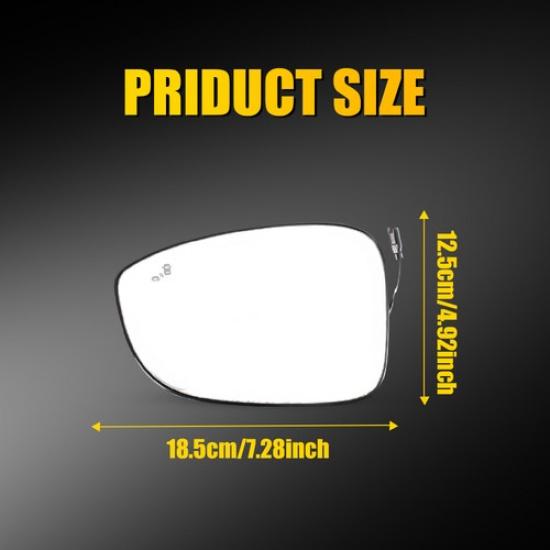Left Right Side Mirror Power Glass W/ Heated&Blind Spot For 2018-22 Honda Accord