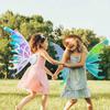 Electric Light Up Flapping Butterfly Wings for Kids LED Glowing Angel Fairy Costume with Music Halloween Christmas Party Prop