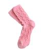 Women's Mink Velvet Mid-Tube Socks - Thick, Plush, Cable Knit for Autumn/Winter Warmth