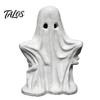 Hollow Sculpture for LED Halloween Ghost Figurine, Spooky Cute Statue, Retro White Statue Ornament Home Tabletop Fireplace Party Decorations Aesthetic