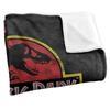 Jurassic Park Silky Classic Logo Supersoft Throw