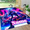 Custom Name Electric Arcane Dance Carpet Rug Customizable Soft Washable Anti-Slip Home Living Room Sofa Mats Personalized Rug. 0909146