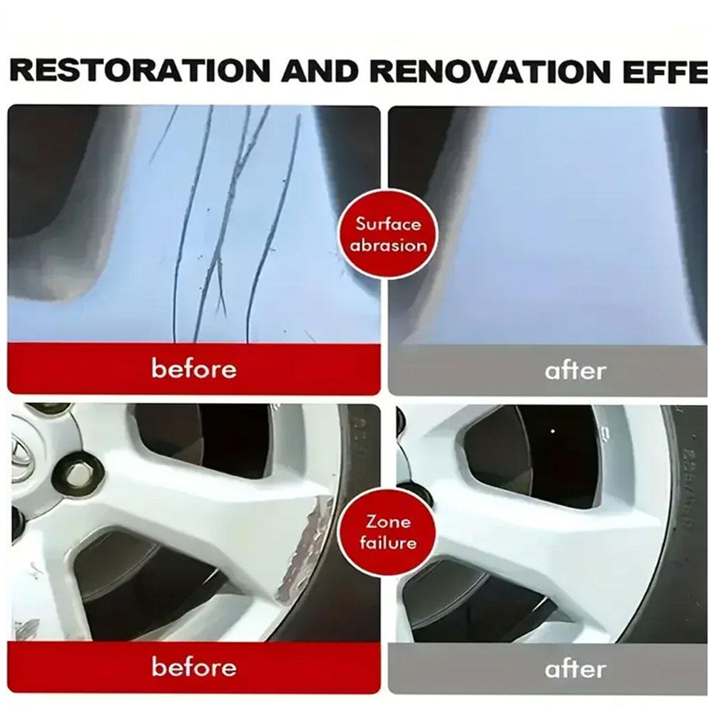 Car Wheel Hub Repair Kit Scratch Removal And Polish Restore Paste For Auto Alloy Metal Rim Anti-Oxidation Cream Care Accessories