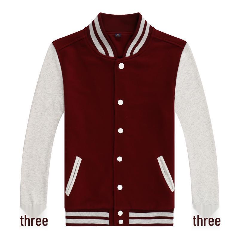 

500G All-Cotton Terry Baseball Jacket - Versatile, Comfortable, Casual Sportswear with Customizable Logo Options 2XL королевский синий