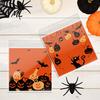 Small Plastic Bags for Treats 100 Pcs Halloween Treat Bags, Self Adhesive Seal Clear Candy Dessert Cute Cartoon Pouches Cookie Trick or Party