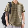 Men's New Summer Loose Short-sleeved POLO Shirt Lapel Thin Short T