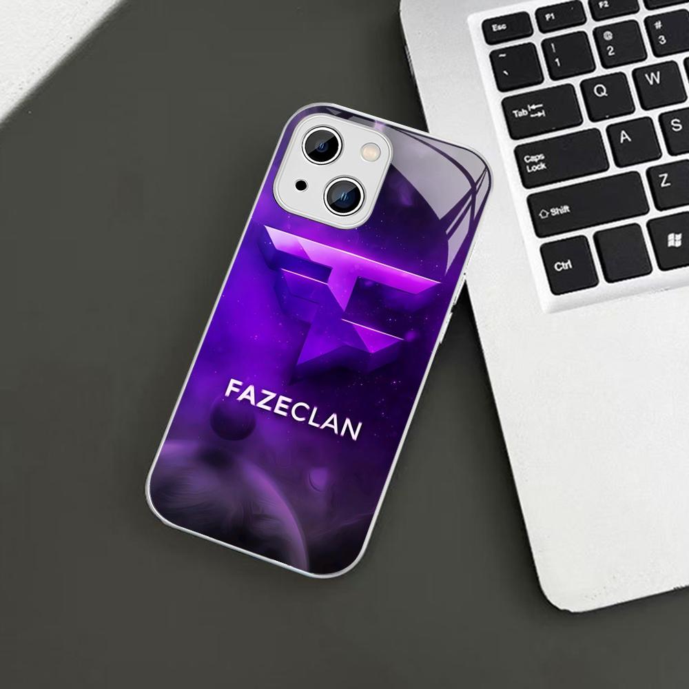 F-Fa-Ze C-Clan Logo Phone Case For iPhone 14 13 12 Mini 11 Pro XS Max X XR 14 Plus Tempered Glass Cover