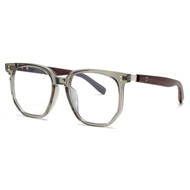 Wood Grain Myopia Glasses For Men and Women Spectacles Anti Blue Light Near Sight Eyewear Diopter -0.5 -0.75 To -6.0