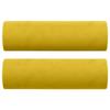 Vidaxl 3-Seater Sofa With Cushions, Yellow, 180 Cm, Velvet
