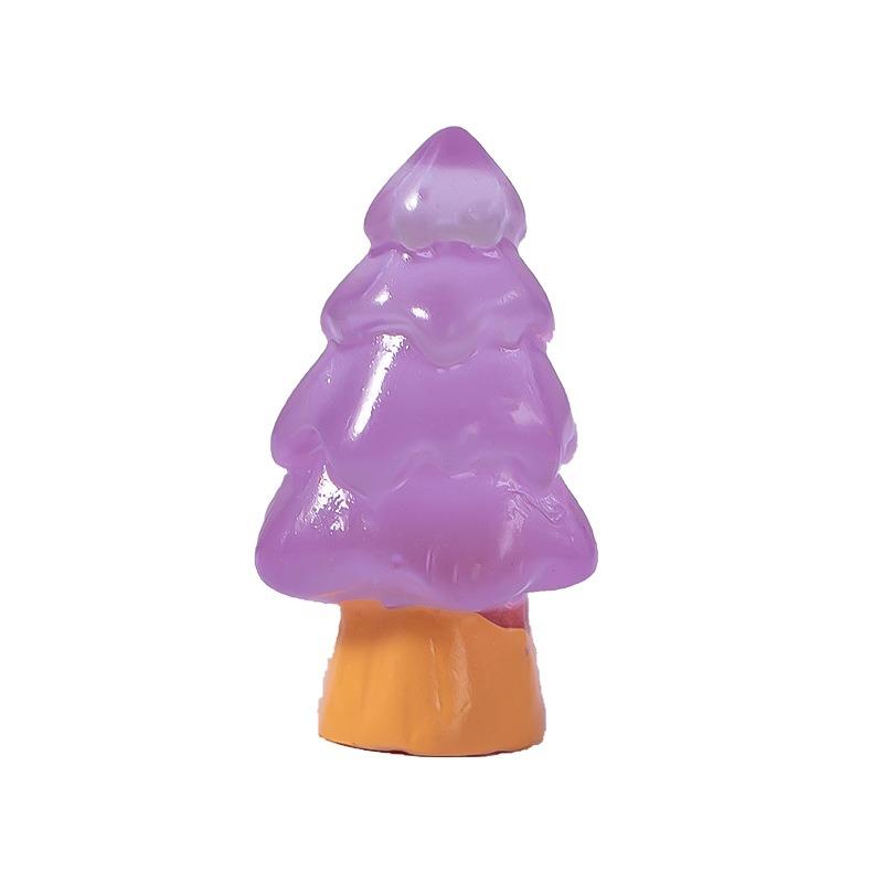 Micro-landscape Miniature Christmas Tree Decorations Snow Scene Accessories Resin Handicrafts Luminous Small Ornaments