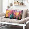 4Pcs Sunset At Jianlan Beach Digital Printing Pillow Cover Short Plush Suitable Living Rooms Bedrooms Sofas Throw Cushion Cover